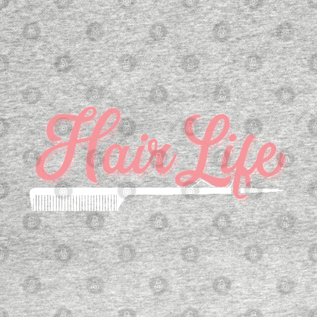 Womens Hairdresser Gift Salon Hairstylist Hair Life Print by Linco